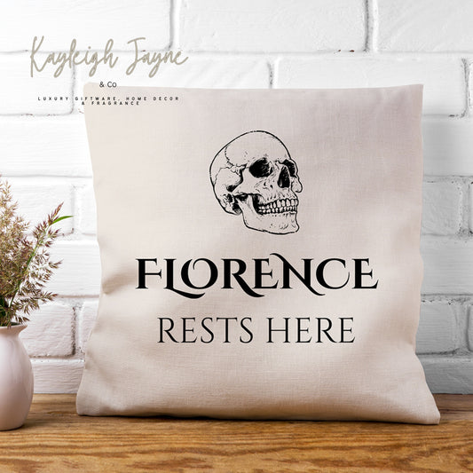 Personalised Skull Design Cushion Cover