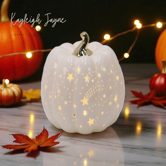 Ceramic Pumpkin LED Light