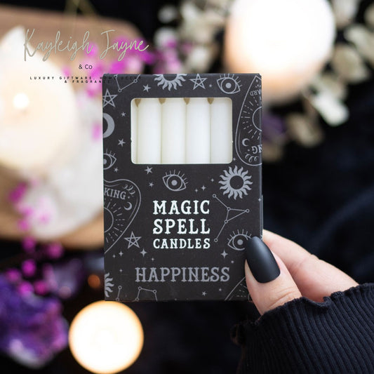 12 X Spell Candles - Happiness