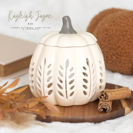 Autumn Ceramic Cut Out Pumpkin Wax Melt Burner