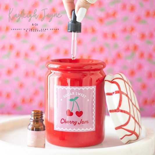 Cherry Jam Jar - Oil/Wax Burner