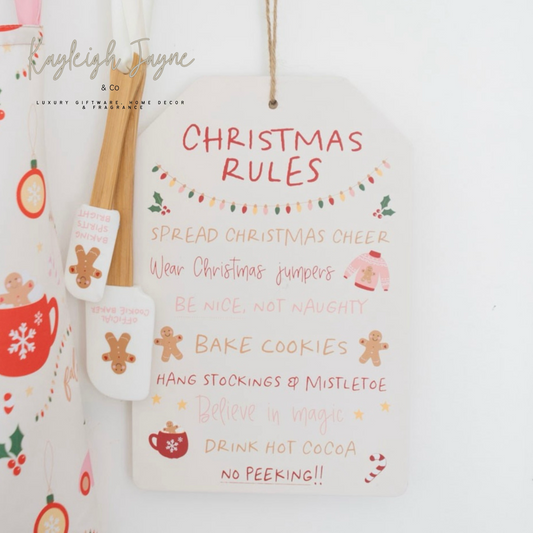 Christmas Rules Sign
