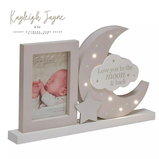Love you to the moon and back light up frame