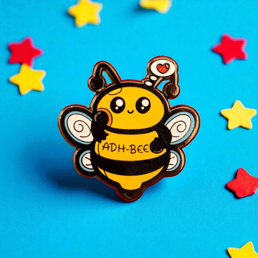 ADH-Bee Awareness Pin badge - by Innabox